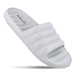 Walkaroo Men Slider Light Grey Slippers
