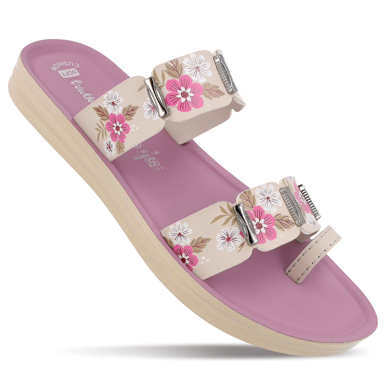 Walkaroo Women Cup Model Mauve Slippers