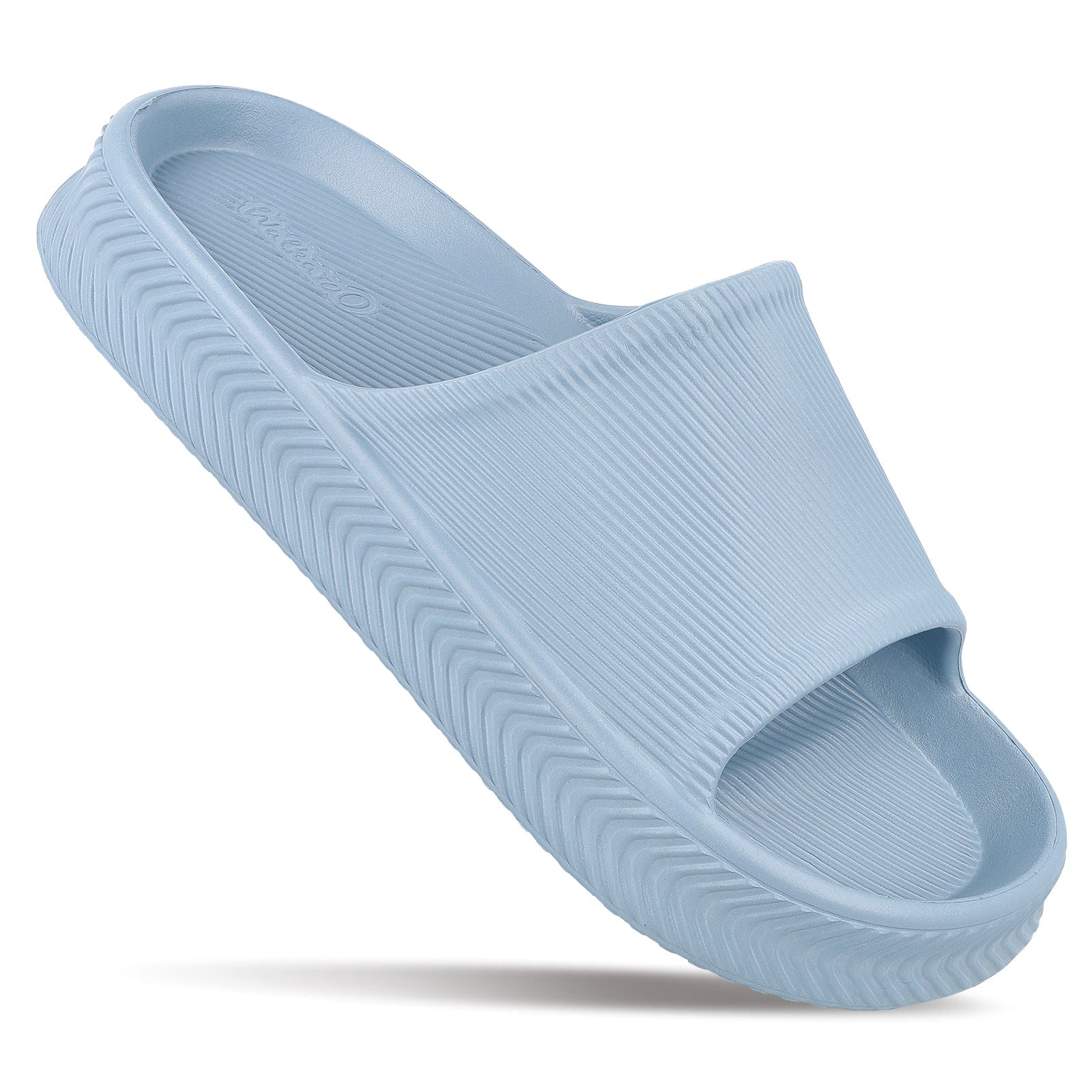Walkaroo Women Slider Aqua Blue Slippers