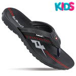 Walkaroo Boys Belt Model Black Slippers