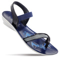 Walkaroo Girls V Model Light Blue Slippers
