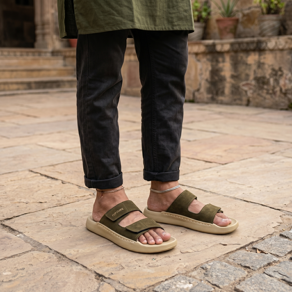 Walkaroo Men's Premium Cup Model Slippers